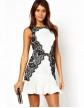 Rochie cu Aplicatii din Dantela LC21142
